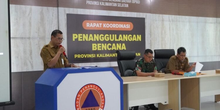 BPBD Kalsel Gelar Rapat Penyusunan Rencana Kontinjensi Bencana Rob Tahun 2025