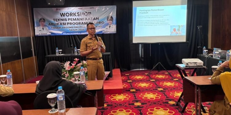 Dinkes Kalsel Gelar Workshop Teknis Pemanfaatan Aplikasi Program Kesehatan Reproduksi