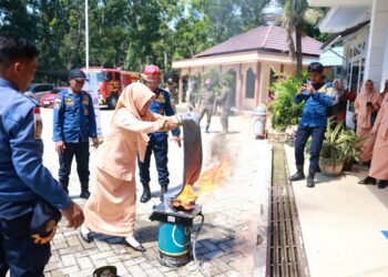 Pertemuan Rutin DWP Tanah Bumbu Diwarnai Edukasi Pencegahan Kebakaran