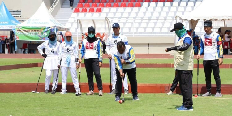 Gateball Korpri Kalsel Sumbang Medali Pertama Pornas XVII Pelembang