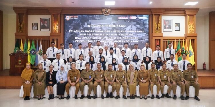 Pelatihan Manajemen Bencana dan Etika ASN, BPSDMD Kalsel Tingkatkan Kompetensi dan Integritas Aparatur