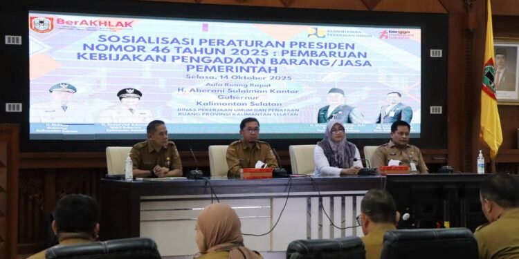 Sosialisasi Perpres Nomor 46 Tahun 2025, Dinas PUPR Kalsel Perkuat Tata Kelola Pengadaan Barang/Jasa Pemerintah