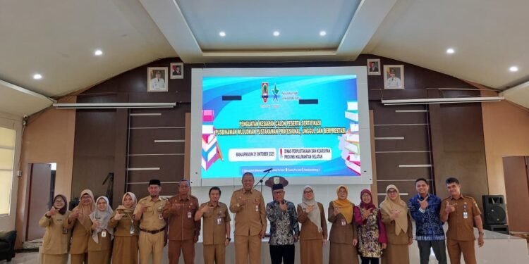Dispersip Kalsel dan Perpusnas RI Gelar Penguatan Sertifikasi Pustakawan