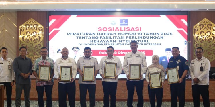 Pemkab Kotabaru Gelar Sosialisasi Perda Nomor 10 Tahun 2025 tentang Perlindungan Kekayaan Intelektual