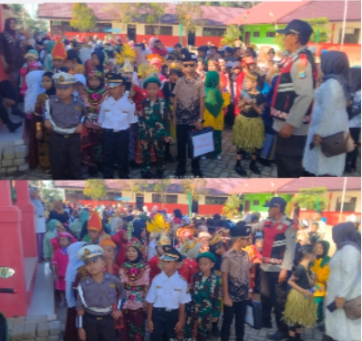 Pesta Karnaval Busana Adat Dan Propesi Dalam HUT Sumpah Pemuda SDN Pondok Butun Mendapat Apresiasi Lurah Gunung Tinggi.