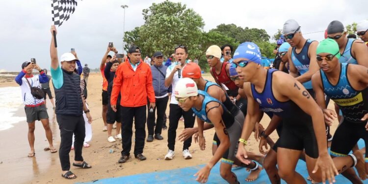 Atlet Triathlon Banjarmasin Langsung Raih Medali Porprov XII Kalsel 2025 di Tanah Laut