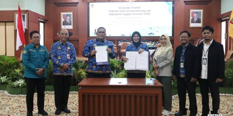 Bappeda Kalsel dan Kementan Tanda Tangani Kerja Sama Pengelolaan Data Petani Milenial Program YESS