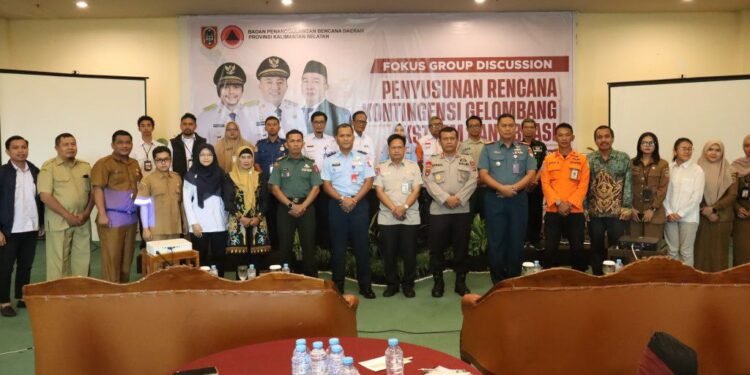 BPBD Kalsel Matangkan Rencana Kontingensi Gelombang Ekstrem dan Abrasi di Wilayah Pesisir