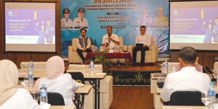 Bakesbangpol Kalsel Gelar Sosialisasi P4GN dan PN, Perkuat Integritas ASN untuk Bebas Narkoba