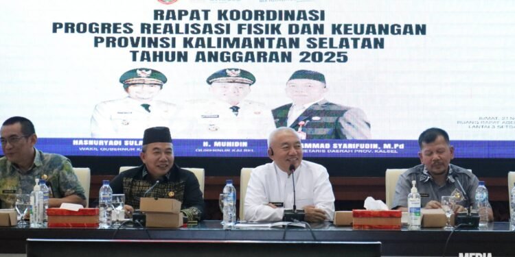 Pemprov Kalsel Gelar Rakor Percepatan Realisasi APBD 2025, Gubernur Tegaskan Komitmen Peningkatan Serapan Anggaran