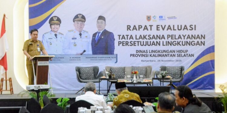 Pentingnya Jaga Kelestarian dan Keberlanjutan, DLH Kalsel Gelar Rapat Evaluasi Tata Laksana Pelayanan Persetujuan Lingkungan