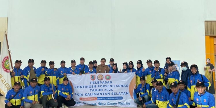 Gubernur Kalsel Lepas Kontingen PGRI ke PORSENIJARNAS 2025 di Bandung, Target Masuk Lima Besar Nasional