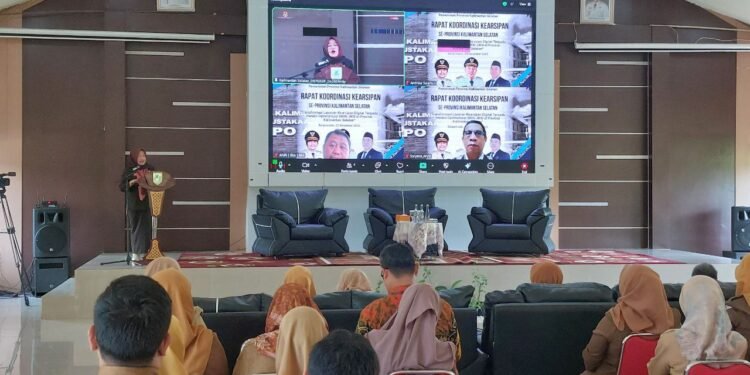 Perkuat Digitalisasi Arsip, Dispersip Kalsel Gelar Rakor Kearsipan se-Kalsel