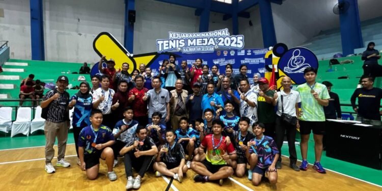 Kejurnas Tenis Meja Kalsel 2025: Dominasi Atlet Jawa dan Sumatera, Daftar Juara Dirilis