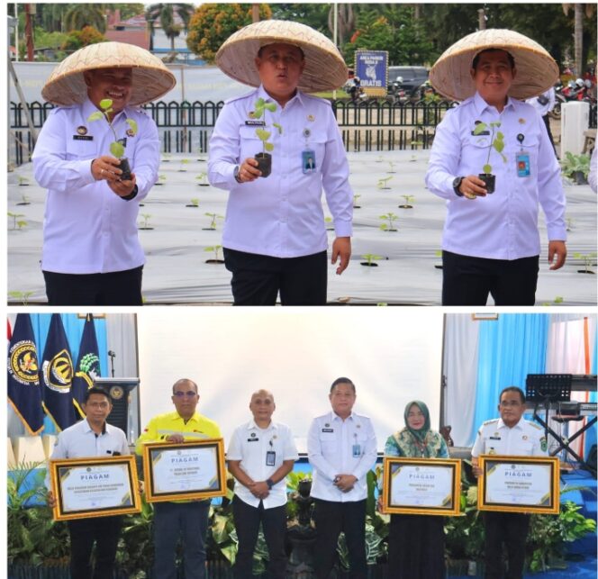 
					Kalapas Kotabaru Hadiri Tasyakuran Hari Bakti Kemenimipas ke-1, Dua Mitra Kerja Terima Penghargaan Sinergitas