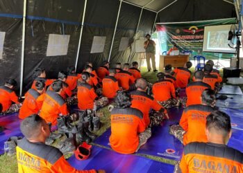 Sinergi Kesiapsiagaan, BPBD Tanbu Berikan Ilmu Kebencanaan kepada Banser GP Ansor