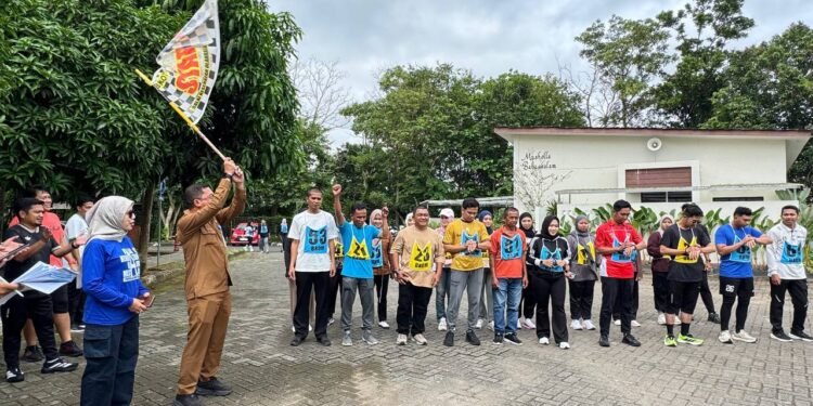 Dinas PUPR Kalsel Gelar Pengukuran Kebugaran ASN dalam Rangka Hari Bakti PU ke-80