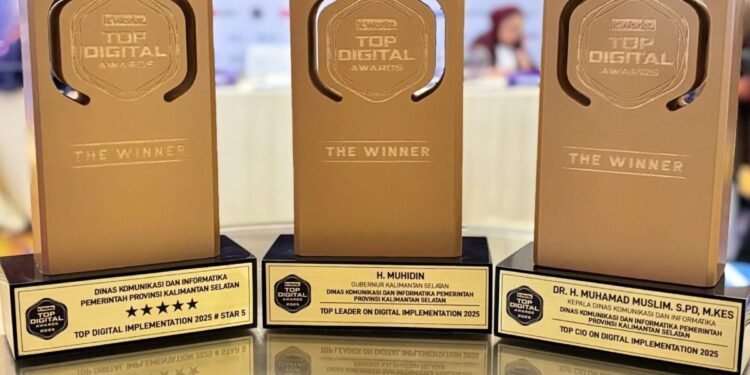 Kalsel Raih Predikat Tertinggi TOP DIGITAL Awards 2025, Pemerintah Digital Jadi Solusi Pelayanan Publik Optimal