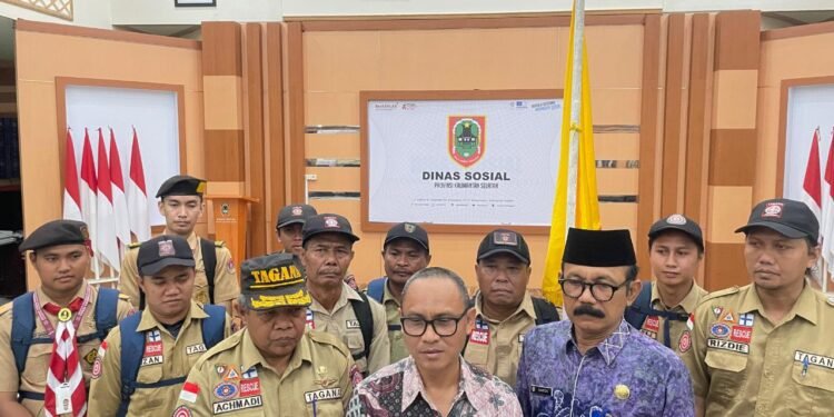 Pemprov Kalsel Kirimkan 9 Tagana dan Satgas Pramuka Peduli yang Terbaik ke Sumatera Barat