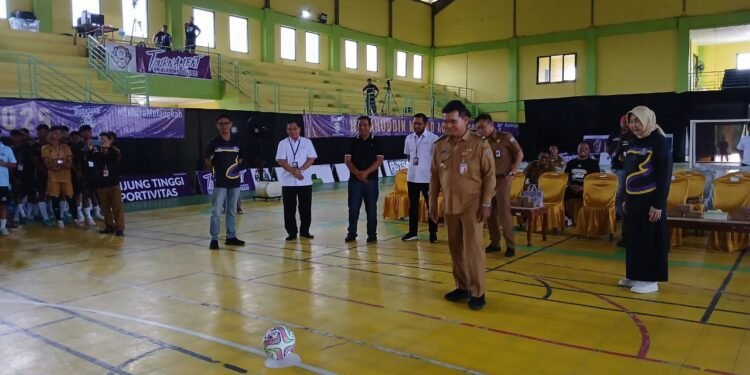 Pemprov Kalsel Dukung Penuh Turnamen Futsal Hasanuddin Murad Academy Cup Se-Kalimantan yang digelar di Kabupaten Barito Kuala