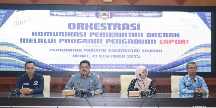 Pemprov Kalsel Perkuat Orkestrasi Komunikasi Pengelolaan LAPOR Sambut Tantangan 2026
