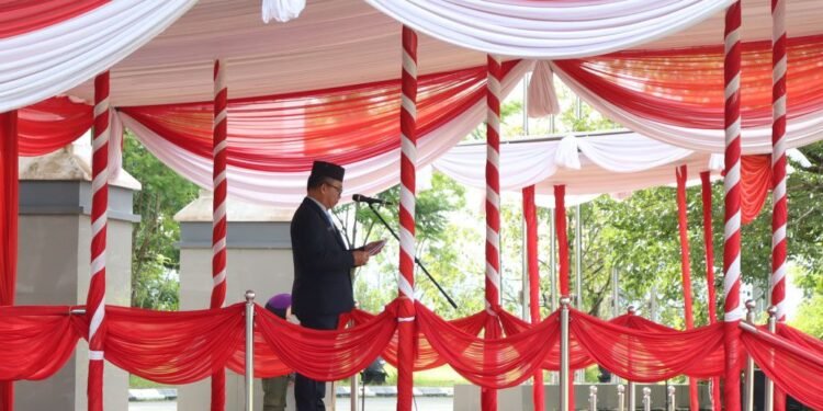 Sekda Kalsel Pimpin Upacara Hari Bela Negara ke-77, Momentum Jaga Keutuhan dan Kedaulatan NKRI