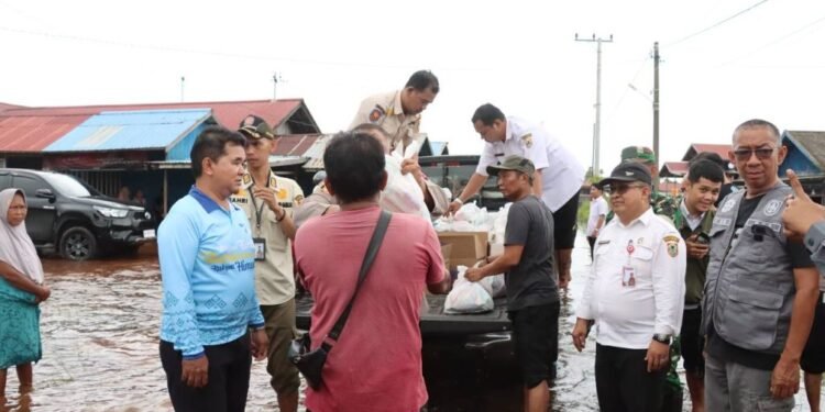 Pemprov Kalsel Salurkan Bantuan Bagi Warga Terdampak Banjir di Kurau