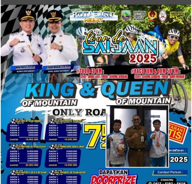 
					Tour de Saijaan 2025 KotabaruHebat Bakal Diramaikan Pembalap sepeda Nasional