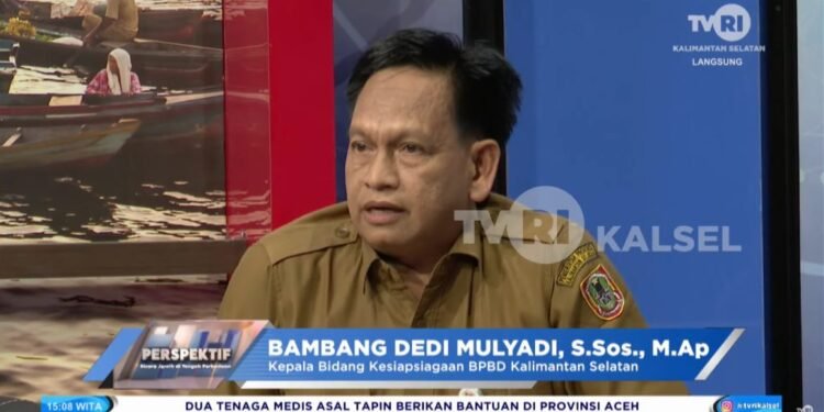 BPBD Kalsel Paparkan Dampak Banjir dan Upaya Penanggulangan pada Program “Perspektif” TVRI