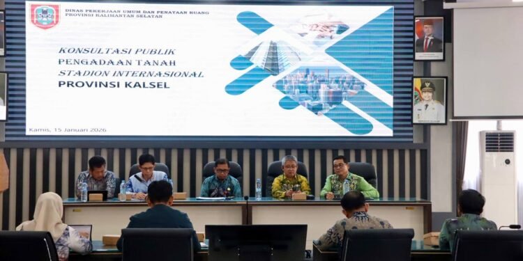 Pemprov Kalsel Gelar Konsultasi Publik Pengadaan Lahan Stadion Internasional