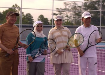 BINDA Kalsel Resmikan Lapangan Tenis, Dorong Kebugaran dan Kekompakan Personel