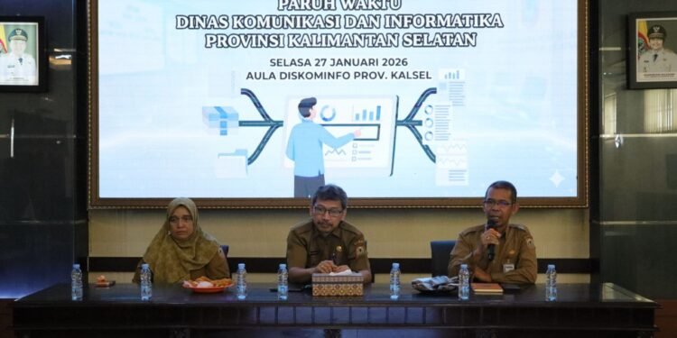 Rakor Teknis Diskominfo Kalsel Bahas Evaluasi dan Skema PPPK Paruh Waktu