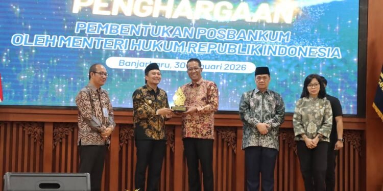 Kementerian Hukum RI Resmikan 2.015 Pos Bantuan Hukum di seluruh Desa dan Kelurahan Se-Kalsel