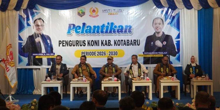 Bupati Kotabaru Hadiri Pelantikan Pengurus KONI Masa Bakti 2026–2030