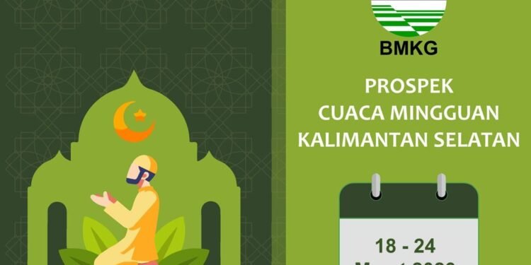 BMKG Rilis Prospek Cuaca Mingguan Kalsel, Warga Diminta Waspada Hujan dan Potensi Bencana