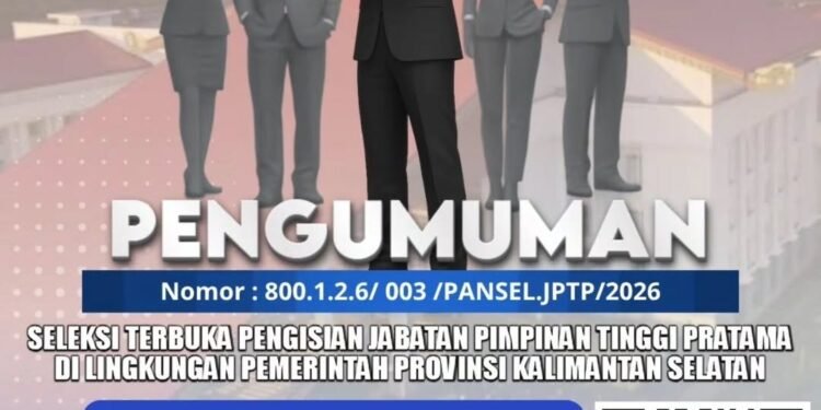 Seleksi JPT Pratama Resmi Dibuka, Pemprov Kalsel Gelar Seleksi Terbuka Secara Transparan