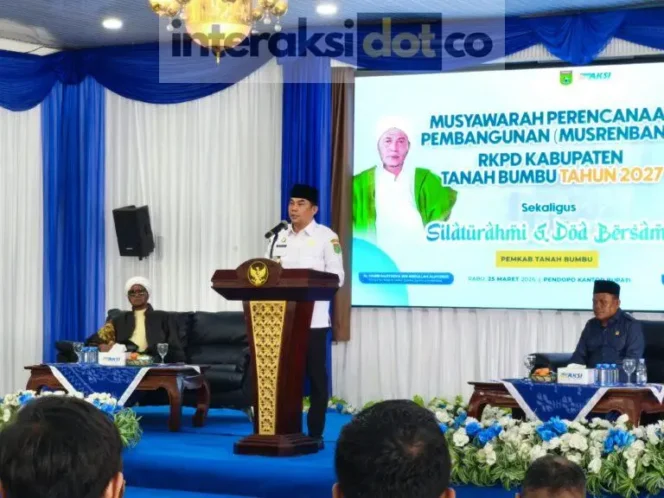 
					Bupati Andi Rudi Latif Buka Musrenbang 2027, Tekankan Transformasi Infrastruktur dan Ekonomi Tanah Bumbu