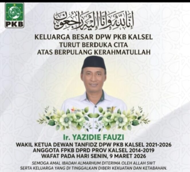 
					Wakil Ketua DPRD Tanah Bumbu H. Hasanuddin dan Berbagai Tokoh Sampaikan Belasungkawa Kepergian Alm.Yazidie Fauzi Meninggalkan Duka Mendalam