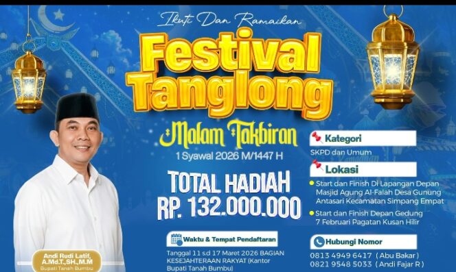 
					Pemkab Tanah Bumbu Gelar Festival Tanglong Malam Takbiran, Hadiah Rp132 Juta