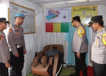 Kapolres Tanah Bumbu Cek Kesiapsiagaan Pos Terpadu, Pastikan Mudik Lebaran 1447 H Aman dan Nyaman