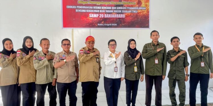 Dinsos Kalsel Edukasi Pengurangan Risiko Bencana bagi Siswa SR MP 20 Banjarbaru