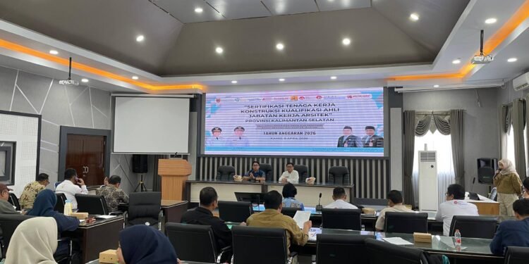 Pemprov Kalsel Gelar Sertifikasi Arsitek, Perkuat Kompetensi Tenaga Konstruksi