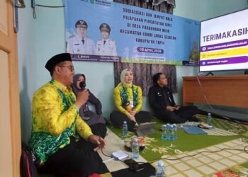 Disdukcapil Kalsel dan Tapin Hadirkan Layanan Jemput Bola di Pabaungan Hilir