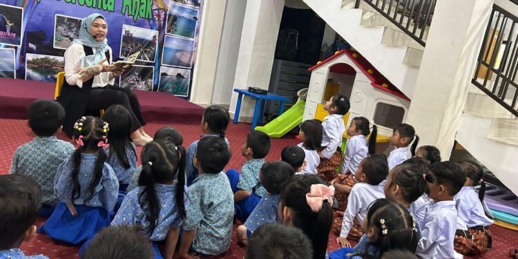 Dispersip Kotabaru Gelar Story Telling, Program Perdana Literasi Anak Tahun 2026