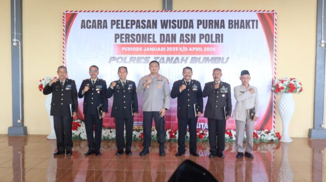 
					Enam Anggota Polres Tanah Bumbu Dua Orang Kapolsek Memasuki Masa Pensiun.