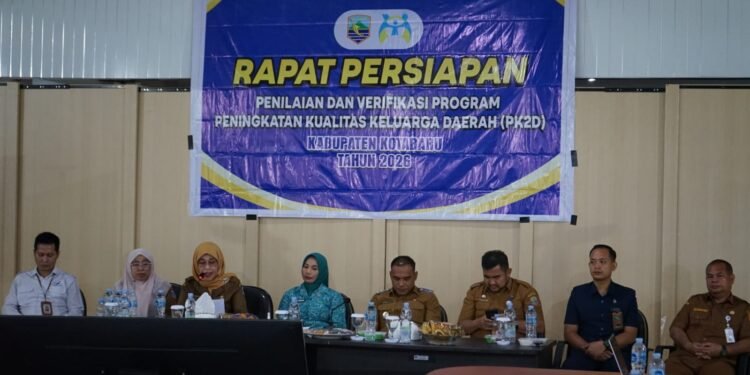 Pemkab kotabaru gelar Rapat persiapan penilaian dan verifiksi program peningkatan kualitas keluarga daerah (PK2D)