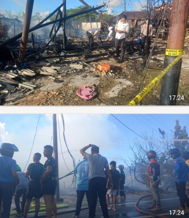 
					Si jago Merah Ludeskan Rumah Kontrakan di Desa Semayap