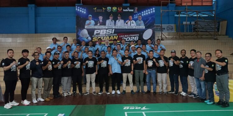 Meriahkan Hari Jadi ke-76 Kabupaten Kotabaru, Saijaan Liga Bulutangkis 2026 Resmi Dibuka