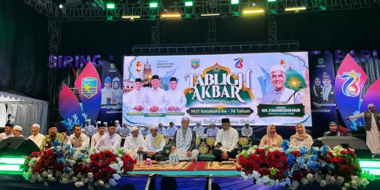 Pemkab Kotabaru Gelar Tabligh Akbar Dalam Rangka Harjad ke-76