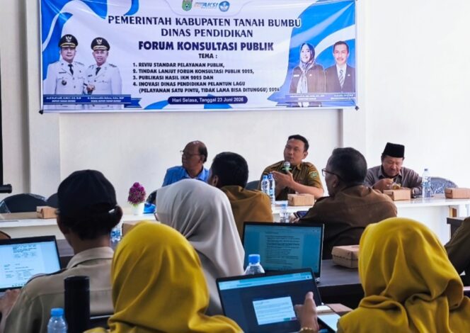 
					Forum Konsultasi Publik Disdik Tanbu, Bahas Berbagai Persoalan Pendidikan